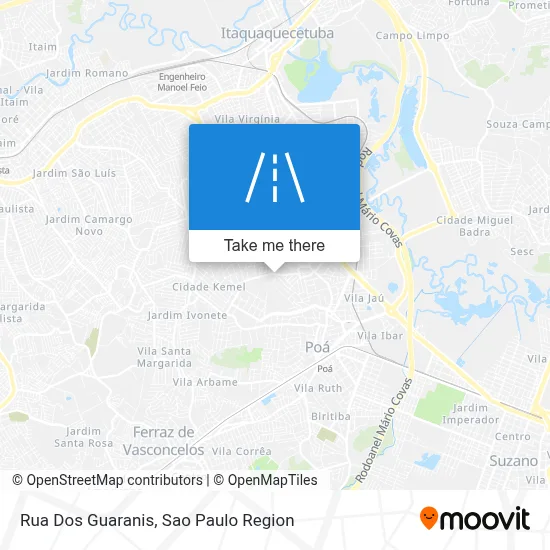 Rua Dos Guaranis map