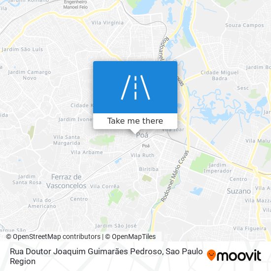 Rua Doutor Joaquim Guimarães Pedroso map