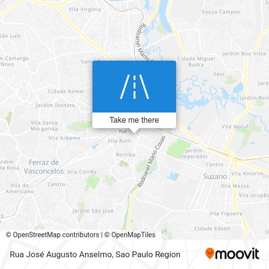Rua José Augusto Anselmo map