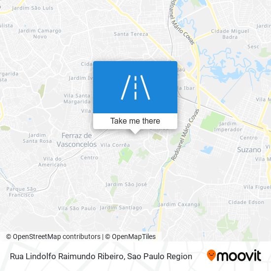 Mapa Rua Lindolfo Raimundo Ribeiro