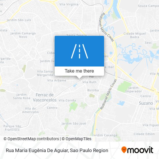 Rua Maria Eugênia De Aguiar map