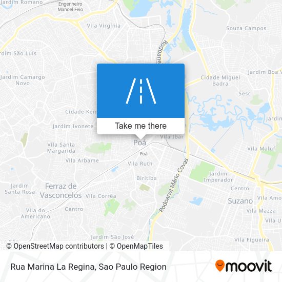 Rua Marina La Regina map