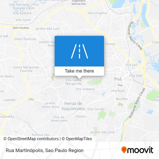 Rua Martinópolis map