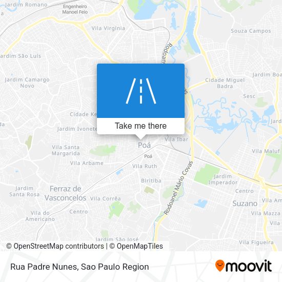 Rua Padre Nunes map