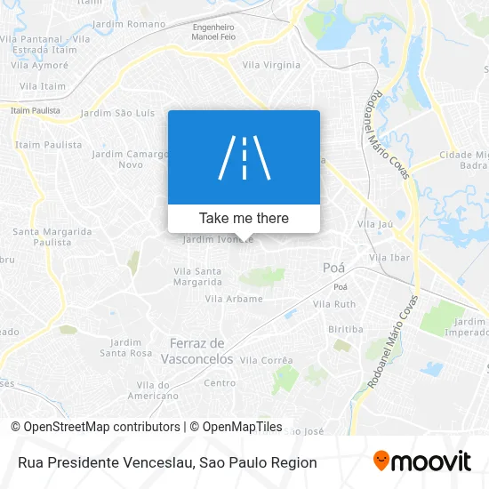 Rua Presidente Venceslau map
