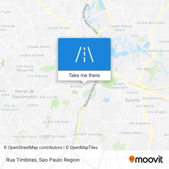 Rua Timbiras map