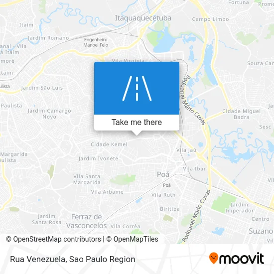 Rua Venezuela map