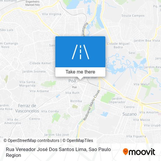 Rua Vereador José Dos Santos Lima map