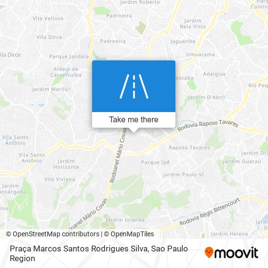 Mapa Praça Marcos Santos Rodrigues Silva