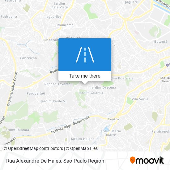 Rua Alexandre De Hales map