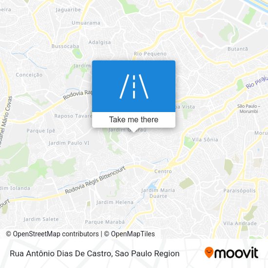 Rua Antônio Dias De Castro map