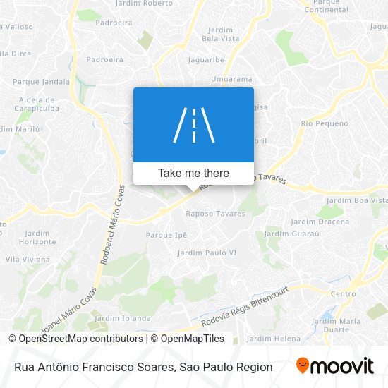 Rua Antônio Francisco Soares map