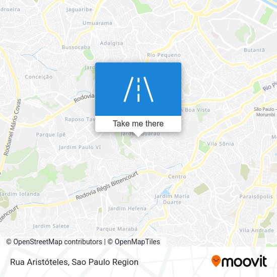 Rua Aristóteles map
