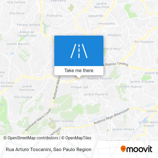 Rua Arturo Toscanini map