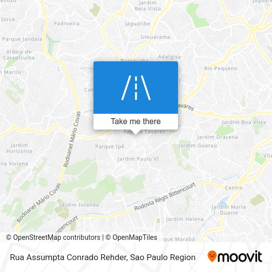 Rua Assumpta Conrado Rehder map