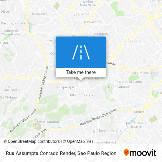 Rua Assumpta Conrado Rehder map