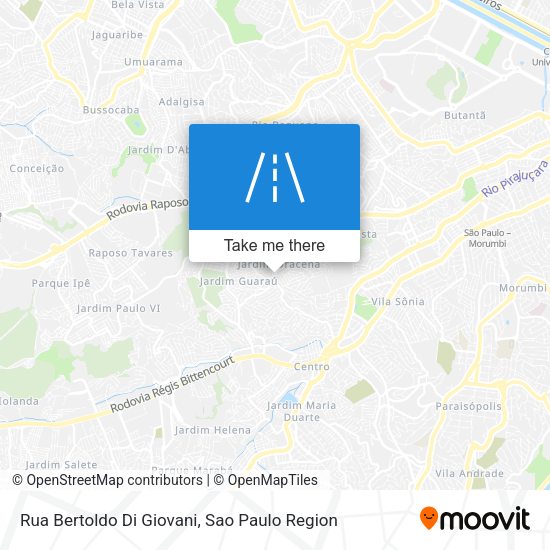 Rua Bertoldo Di Giovani map