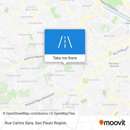 Rua Carlos Sara map