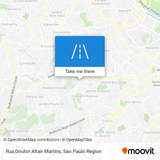 Rua Doutor Altair Martins map