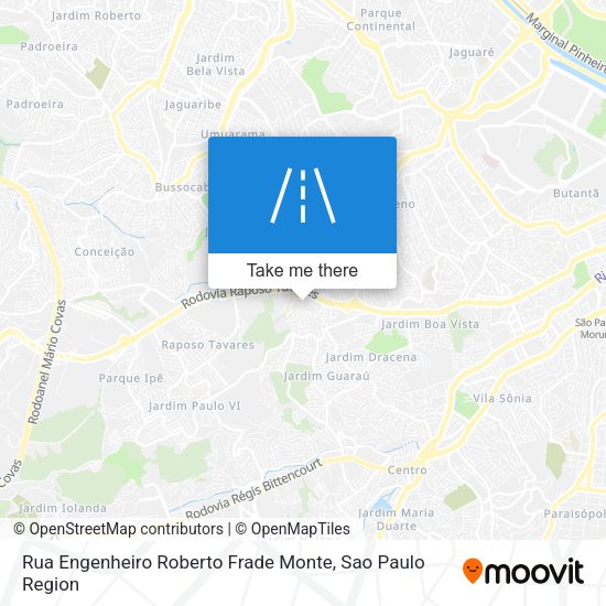 Rua Engenheiro Roberto Frade Monte map