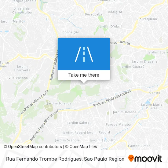 Rua Fernando Trombe Rodrigues map