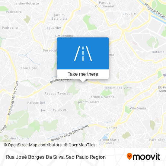 Mapa Rua José Borges Da Silva