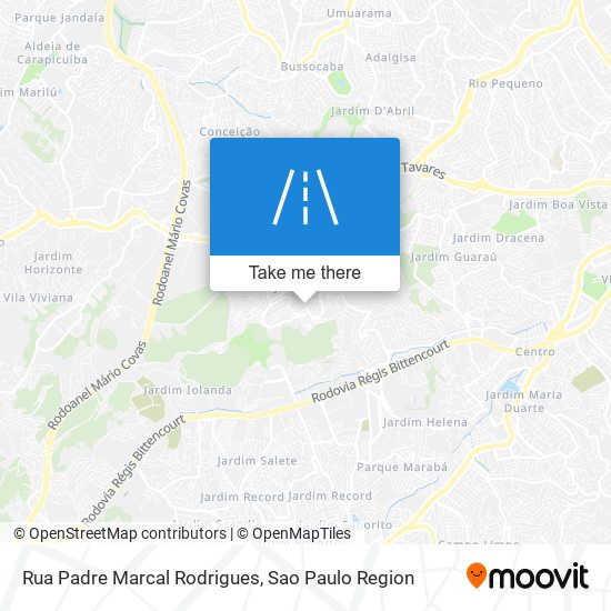 Mapa Rua Padre Marcal Rodrigues