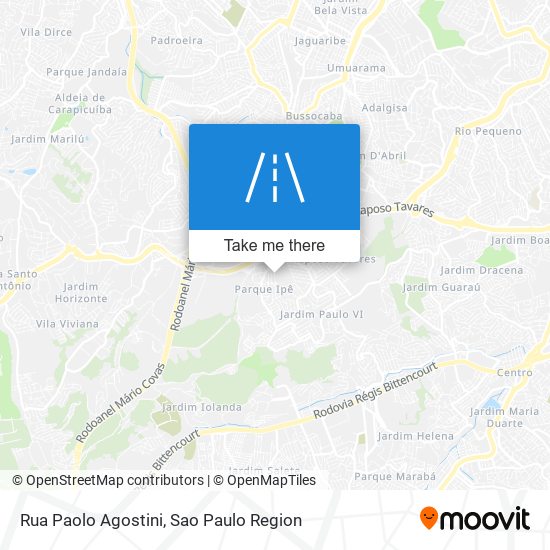 Mapa Rua Paolo Agostini