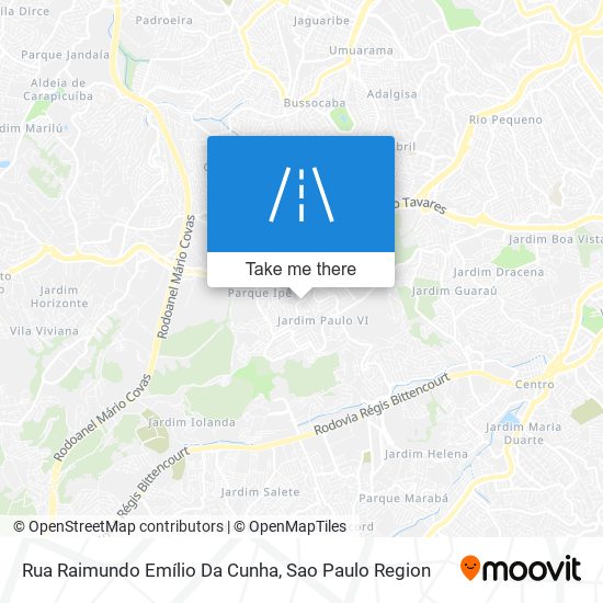 Mapa Rua Raimundo Emílio Da Cunha