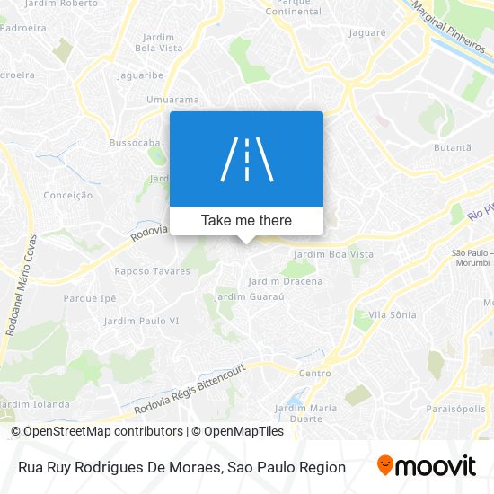 Rua Ruy Rodrigues De Moraes map