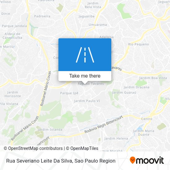 Rua Severiano Leite Da Silva map