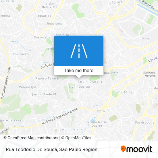 Rua Teodósio De Sousa map