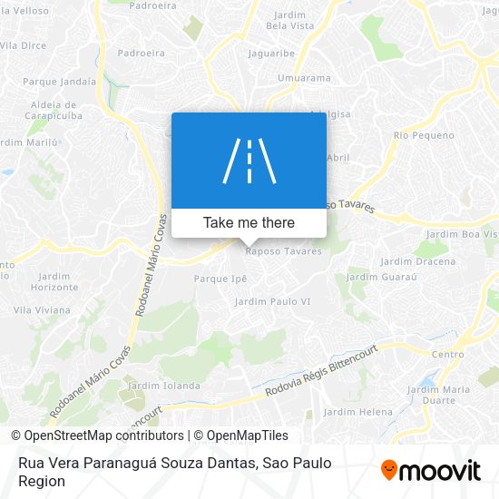 Rua Vera Paranaguá Souza Dantas map