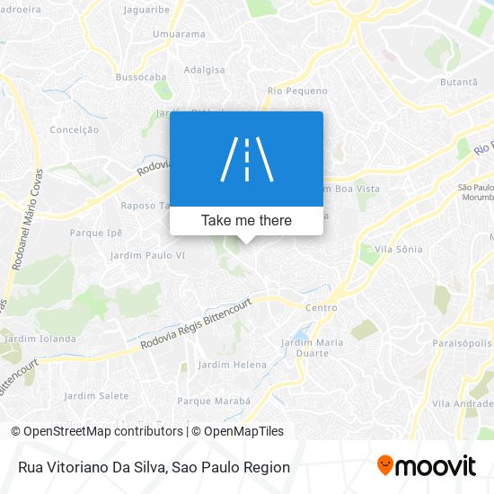 Rua Vitoriano Da Silva map