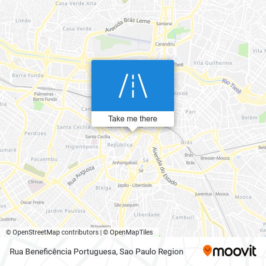 Rua Beneficência Portuguesa map