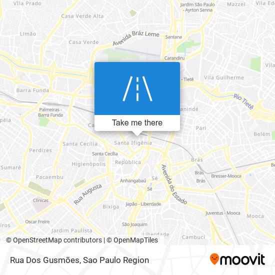 Mapa Rua Dos Gusmões