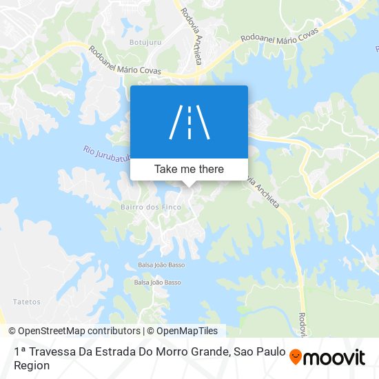 Mapa 1ª Travessa Da Estrada Do Morro Grande