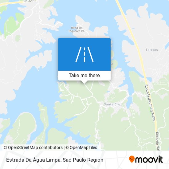 Estrada Da Água Limpa map