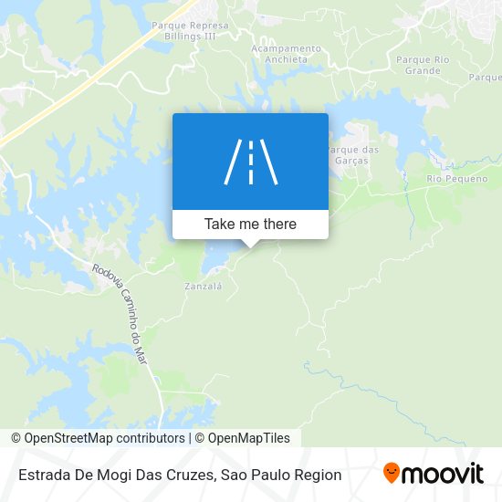Estrada De Mogi Das Cruzes map