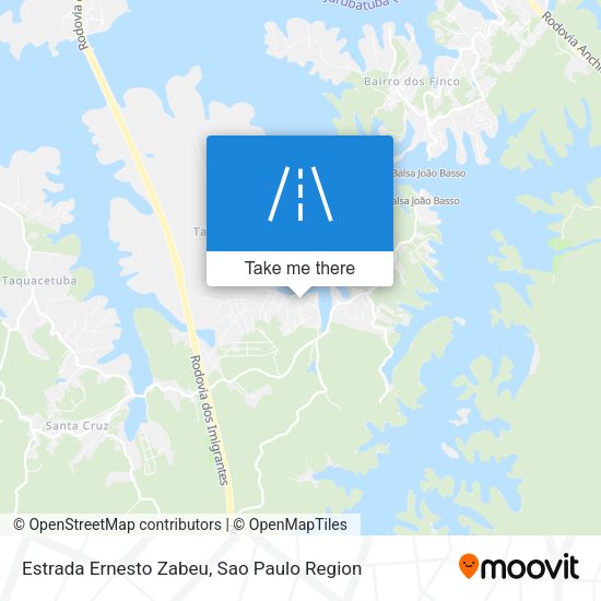 Estrada Ernesto Zabeu map