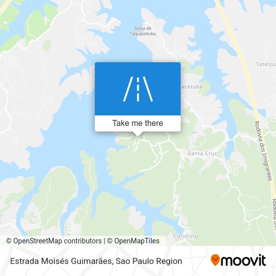 Estrada Moisés Guimarães map