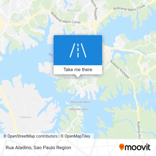 Rua Aladino map