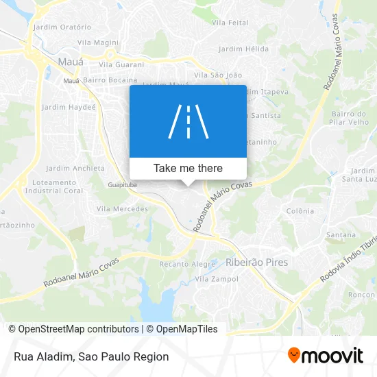 Rua Aladim map