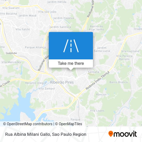 Rua Albina Milani Gallo map