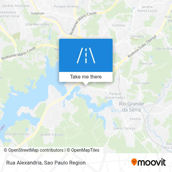 Rua Alexandria map
