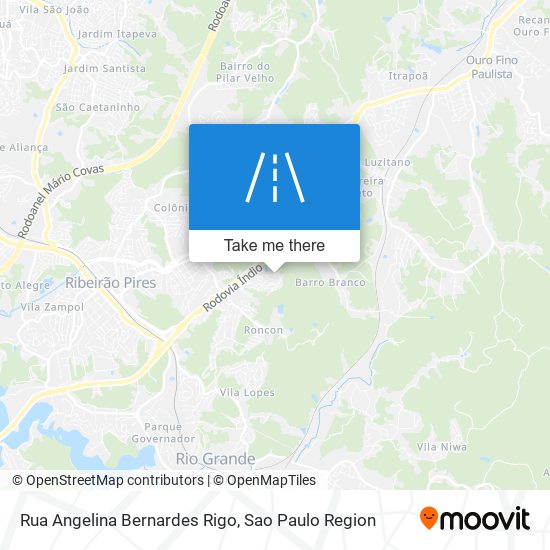 Rua Angelina Bernardes Rigo map