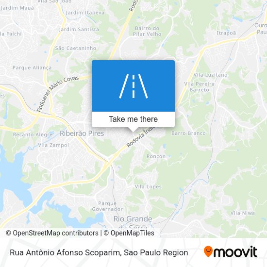 Rua Antônio Afonso Scoparim map