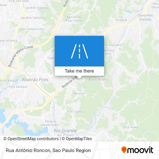 Rua Antônio Roncon map