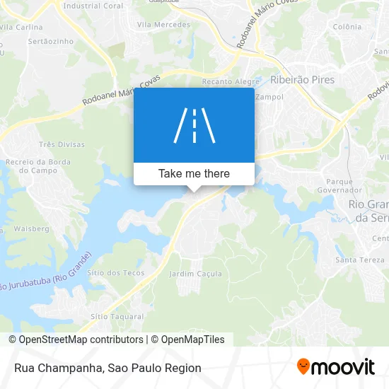 Rua Champanha map