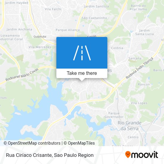 Rua Ciríaco Crisante map